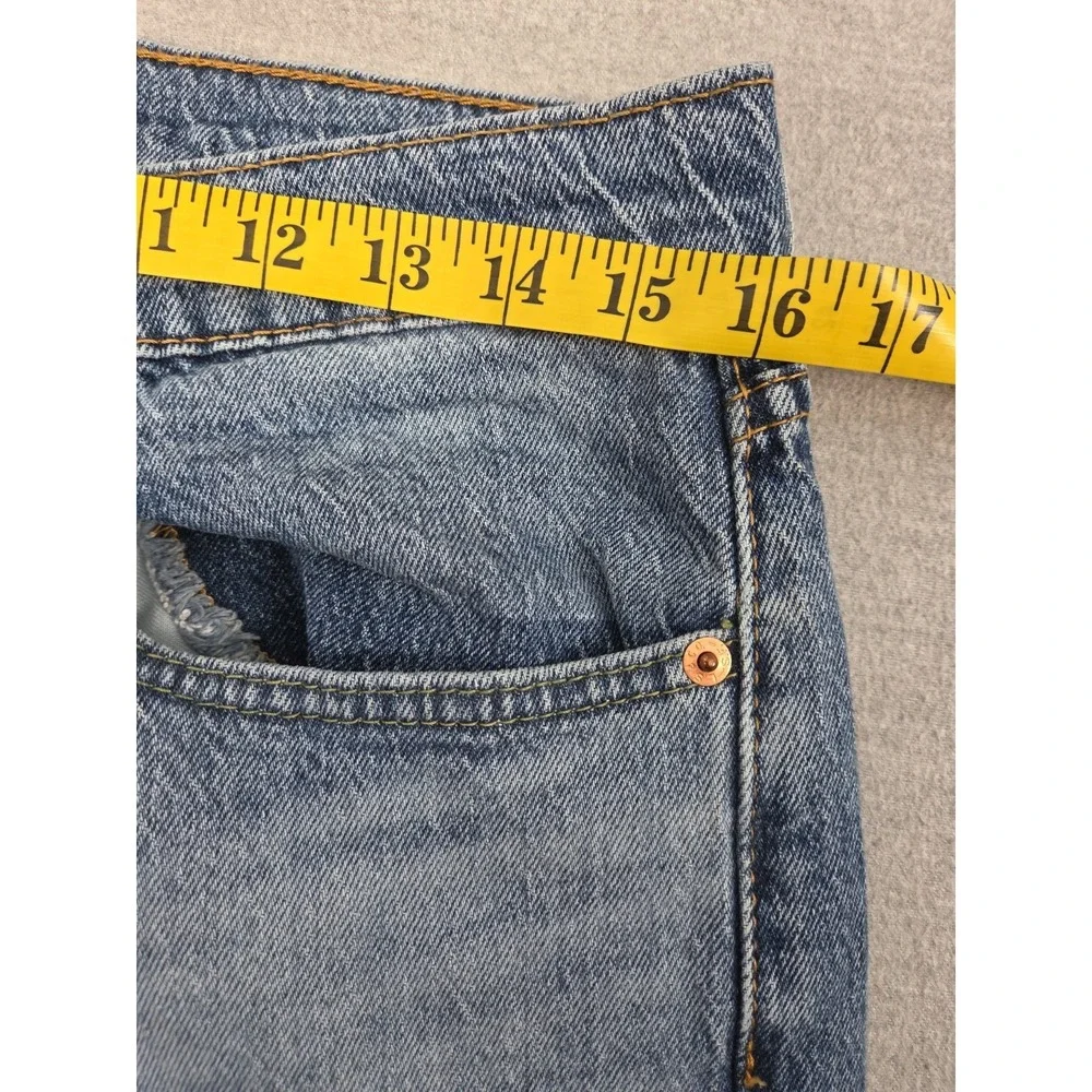 Levis Hi Ball Patchwork Two Tone Jeans 32x30 Stretch Taper Boho Retro Grunge